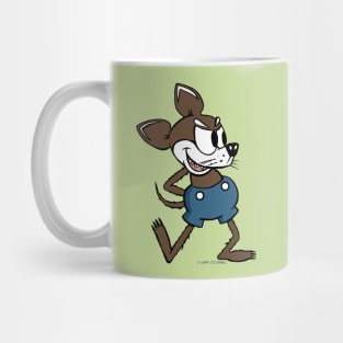 Vintage chihuahua cartoon- dark brown Mug